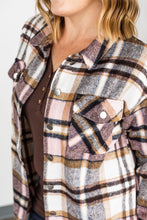 Load image into Gallery viewer, Molly Plaid Shacket - Pink and Brown
