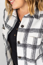 Load image into Gallery viewer, Dolly Long Plaid Shacket - Black and White