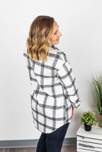 Load image into Gallery viewer, Dolly Long Plaid Shacket - Black and White