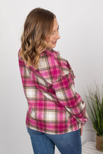 Load image into Gallery viewer, Molly Plaid Shacket - Pink and Tan