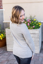 Load image into Gallery viewer, Harper Long Sleeve Henley - Light Grey