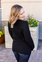 Load image into Gallery viewer, Harper Long Sleeve Henley - Black