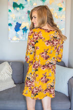 Load image into Gallery viewer, Mustard Floral Lounge Dress