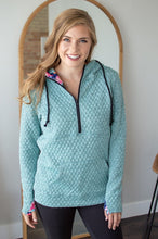 Load image into Gallery viewer, Quilted Pullover | Mint Floral
