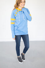 Load image into Gallery viewer, Sky Blue/Gold Varsity Hoodie