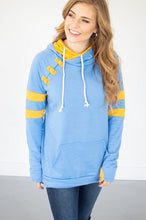 Load image into Gallery viewer, Sky Blue/Gold Varsity Hoodie