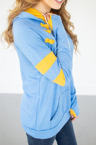 Sky Blue/Gold Varsity Hoodie