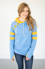 Load image into Gallery viewer, Sky Blue/Gold Varsity Hoodie