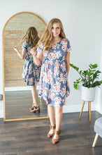 Load image into Gallery viewer, Navy Floral Dress