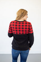 Load image into Gallery viewer, Buffalo Plaid Crew Neck | Nursing Option Available!