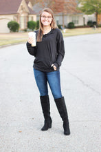 Load image into Gallery viewer, Sadie Kangaroo Top | Black