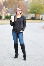 Load image into Gallery viewer, Sadie Kangaroo Top | Black