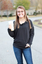 Load image into Gallery viewer, Sadie Kangaroo Top | Black