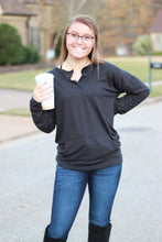 Load image into Gallery viewer, Sadie Kangaroo Top | Black