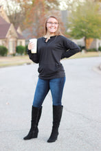 Load image into Gallery viewer, Sadie Kangaroo Top | Black