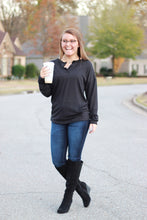Load image into Gallery viewer, Sadie Kangaroo Top | Black