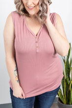 Load image into Gallery viewer, Addison Henley Tank - Rose