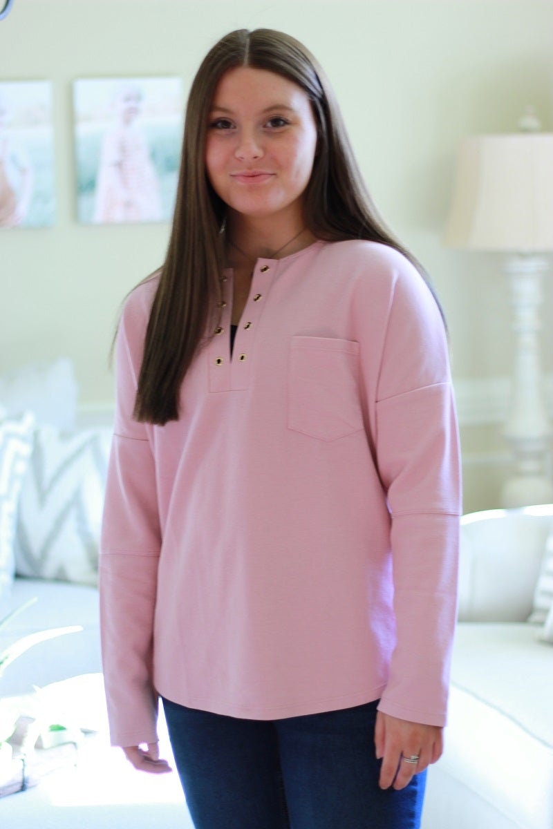 Pink Long Sleeve Shirt