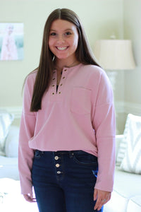 Pink Long Sleeve Shirt
