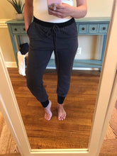 Load image into Gallery viewer, Accent Joggers | Charcoal and Black