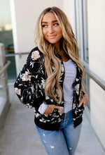 Load image into Gallery viewer, Stay With Me Floral Bomber