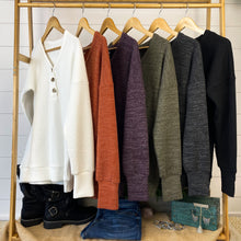 Load image into Gallery viewer, Brittney Button Sweater - Pumpkin