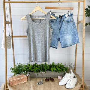 Ava Tank- Light Grey