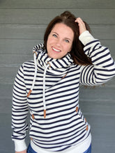 Load image into Gallery viewer, Wanakome Artemis- Navy and Ivory Stripes