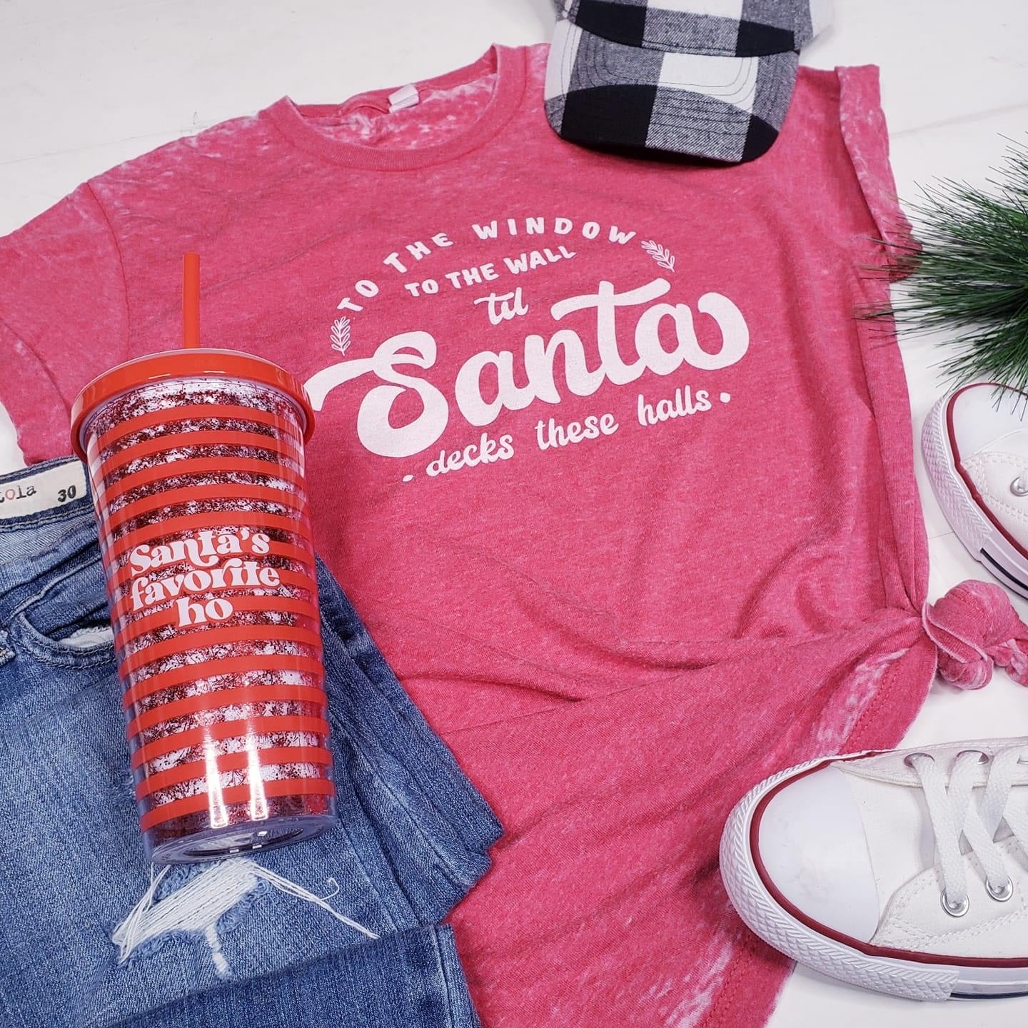 Santa Decks These Halls Tee