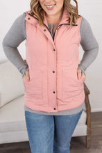 Load image into Gallery viewer, Remy Zip Up Vest - Heathered Pink