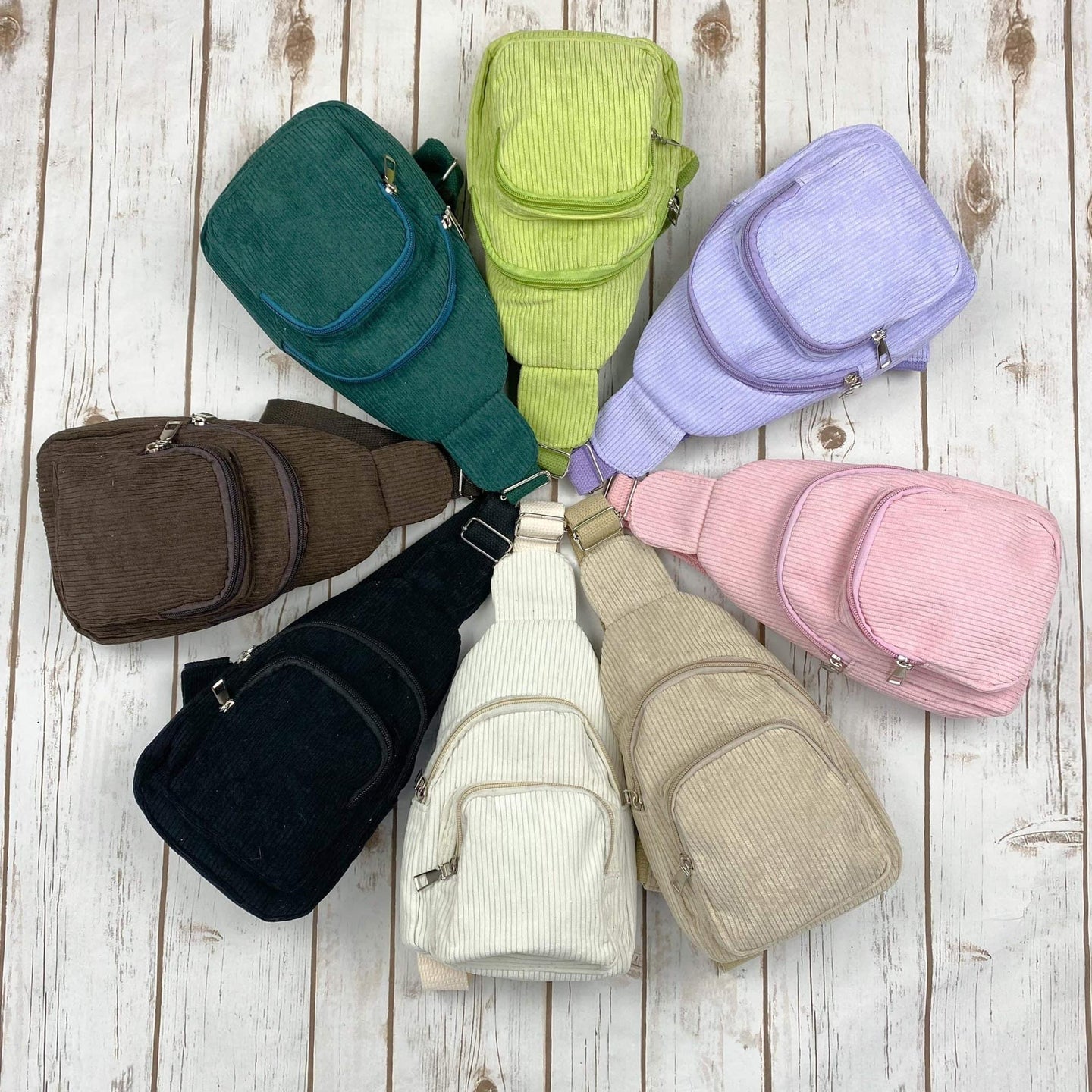 Corduroy Sling Bags