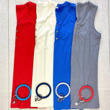 Load image into Gallery viewer, Addison Henley Tank - Red