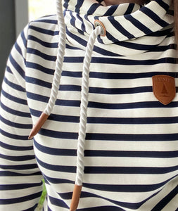 Wanakome Artemis- Navy and Ivory Stripes