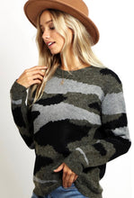 Load image into Gallery viewer, Cozy Camo Sweater