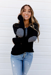 Henley- Black & Charcoal