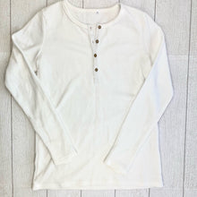 Load image into Gallery viewer, Harper Long Sleeve Henley - White