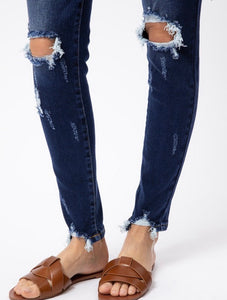 Kan Can- Emma Distressed Skinny Jeans