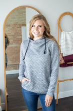 Load image into Gallery viewer, Quilted Hoodie | Charcoal and Black