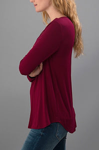 BLACK Crisscross Shirt