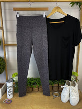 Load image into Gallery viewer, Athleisure Leggings - Charcoal Leopard