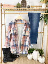 Load image into Gallery viewer, Becca Plaid Shacket - Sunset Shades