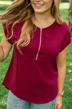 Load image into Gallery viewer, Zip Down Blouse - Multiple Colors