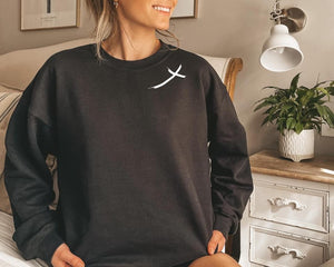 Jesus Has My Back Pullover Sweatshirt