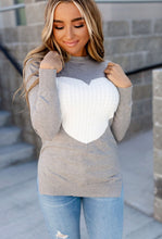 Load image into Gallery viewer, Cableknit Heart Sweater