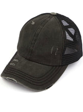 Load image into Gallery viewer, C.C Distressed Hat- Multiple Colors