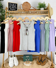 Load image into Gallery viewer, Addison Henley Tank - Red