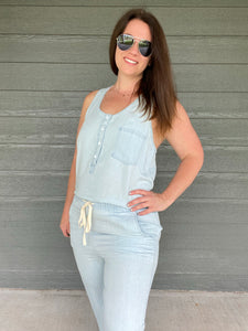 California Dreaming Chambray Jumpsuit