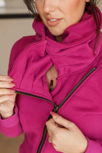 Load image into Gallery viewer, Quinn ZipUp Cowl - Magenta