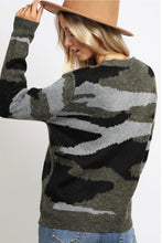 Load image into Gallery viewer, Cozy Camo Sweater