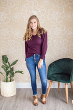 Load image into Gallery viewer, Date Night Top | Deep Plum